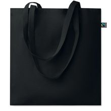 Bolsa de algodón Fairtrade 180 gr/m² Negro