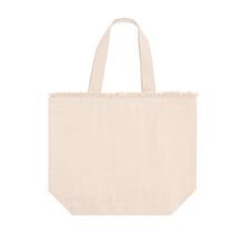 Bolsa de algodón con flecos y cremallera Natu