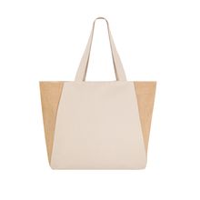 Bolsa algodón con fuelle yute 8kg Natu