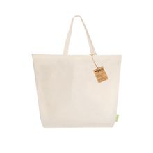 Bolsa de algodón reciclado y asas reforzadas Natu