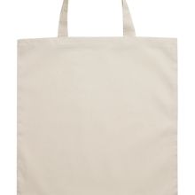 Bolsa Compra Algodón 140gr Asas Cortas Beig