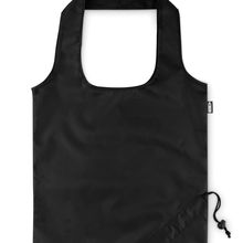 Bolsa Compra RPET Plegable con Cordón Negro