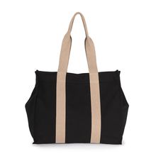 Bolsa de compras reciclada grande Black Night / Hemp