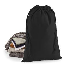 Bolsa con cordón de algodón Black Xs