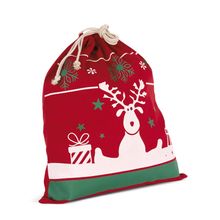 Bolsa con cordón navideña Cherry Red