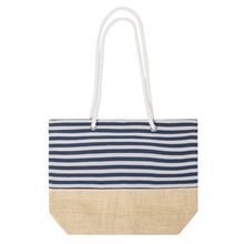 Bolsa Cremallera de Algodón y Yute Mar