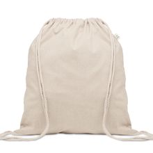 Bolsa de cuerdas de algodón reciclado Beig