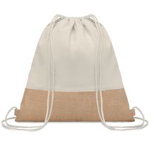 Bolsa cuerdas en yute y algodón Beig