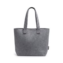 Bolsa de fieltro con asas reforzadas Gris