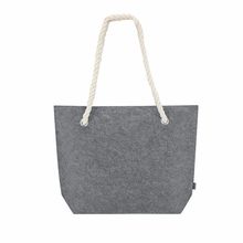 Bolsa fieltro RPET asas algodón 6kg Gri