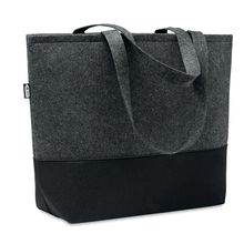 Bolsa Fieltro RPET con Asas y Base Gris Piedra