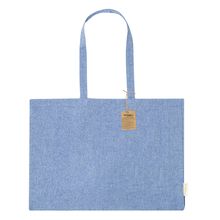 Bolsa Grande Algodón 220g/m2 con Fuelle 9Kg Azul