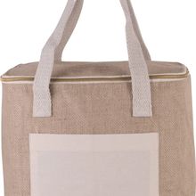 Bolsa isotérmica exterior de yute Natural