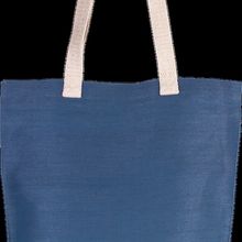 Bolsa de juco con asas y fuelle Dusty Blue