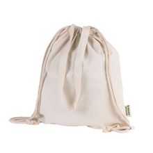 Bolsa mochila de algodón reciclado Natural