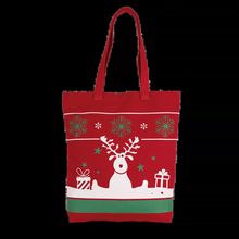 Bolsa navideña de algodón Cherry Red