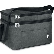 Bolsa Nevera Doble en RPET 600D Negro