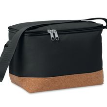 Bolsa nevera RPET y corcho Negro