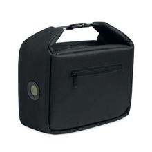 Bolsa nevera RPET con indicador de temperatura Negro