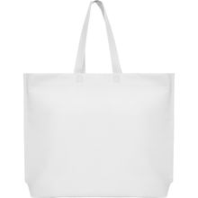 Bolsa non woven con fuelle termosellada Blanco 54X40X10Cm