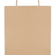 Bolsa de papel mediana reciclable para regalos Beig