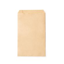 Bolsa de papel mediana con solapa adhesiva Crudo