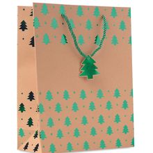 Bolsa de Papel Kraft Navideña Verde