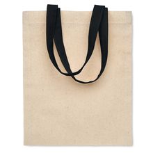 Bolsa Pequeña Regalo Algodón con Asas Negro