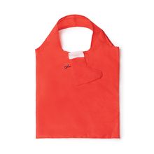 Bolsa plegable con asas y mosquetón Rojo