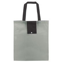 Bolsa Plegable Non Woven con Botón Gris