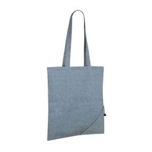 Bolsa reciclada y plegable Azul