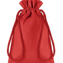 Bolsa regalo Algodón 14x22cm Pequeña Rojo