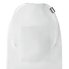 Bolsa Rejilla RPET para Comida Blanco