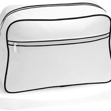 Bolsa Retro con bandolera ajustable White / Black