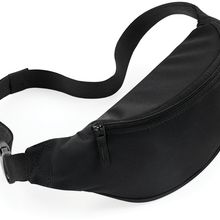 Bolsa riñonera con correa ajustable Black
