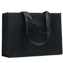 Bolsa RPET 80g con Fuelle y Asas Largas Negro