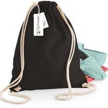 Bolsa saco de algodón orgánico Black