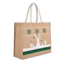 Bolsa shopper navideña Natural / White