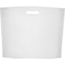 Bolsa TNT con fuelle en la base Blanco 40X30X10Cm