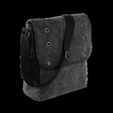 Bolsa vintage de lona de algodón Black