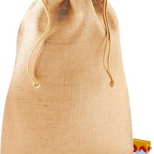 Bolsa de yute ajuste doble Natural Xxs
