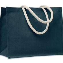 Bolsa Yute Asas Algodón Azul