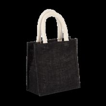 Bolsa de Yute Pequeña Asas Algodón Black