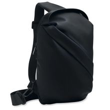 Bolso bandolera de PU suave Negro