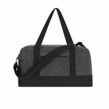 Bolso de fieltro con cremallera y asas Gri