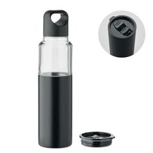 Botella 610 ml con vaso de doble pared Negro