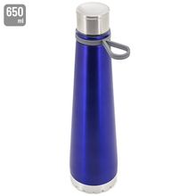 Botella Acero Esmaltada 650ml con Tirador Az