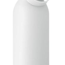 Botella de acero inoxidable acabado caucho 500 ml Blanco