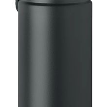Botella Acero con Tapón para Beber Negro