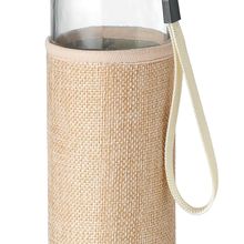 Botella Cristal 500ml Neopreno y Yute Beig